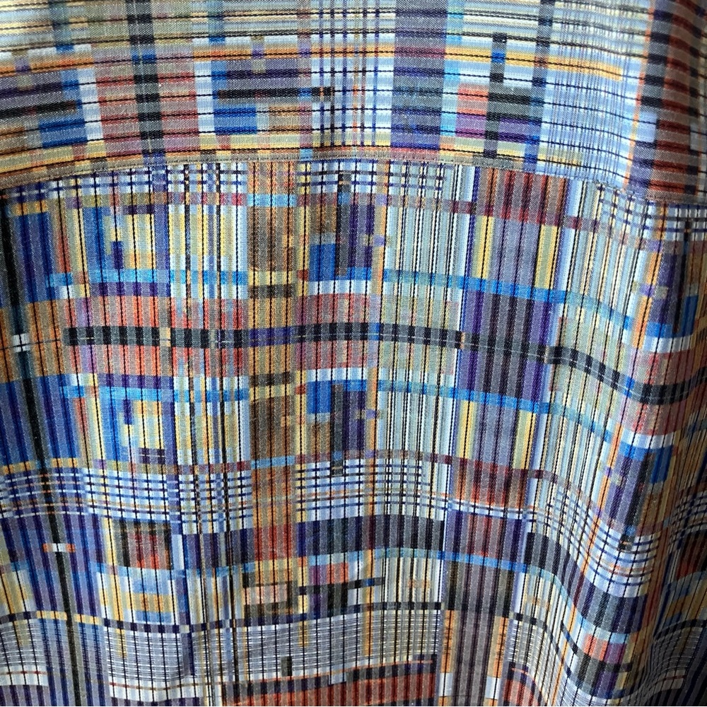 Stylish Multicolor Geometric Button Down Shirt - image 11